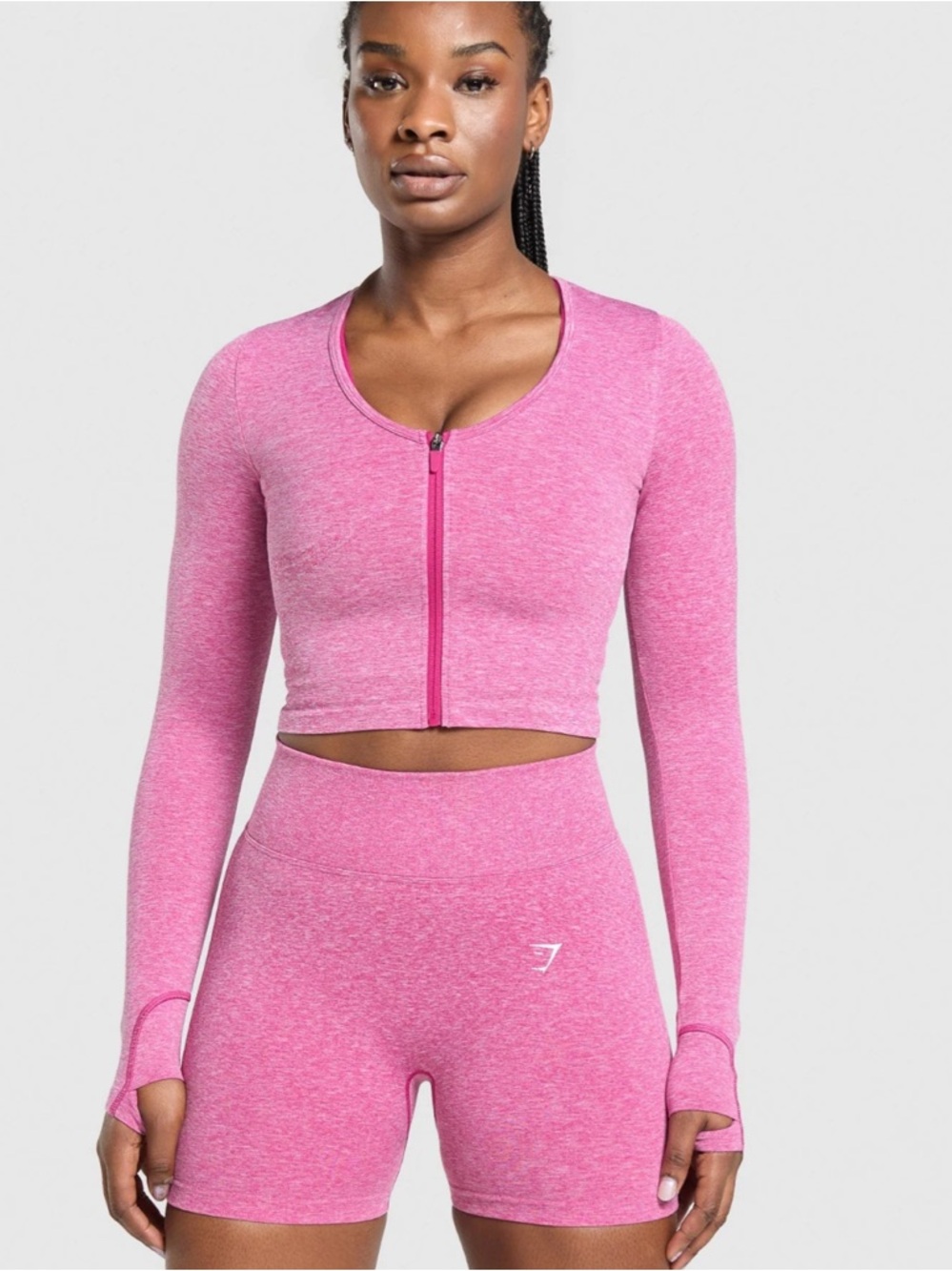 Gymshark Pink lift Seamless jacket size M